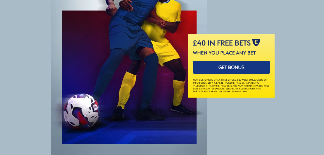 Get £40 In Free Bets When You Place Any Bet, EFL Cup Betting